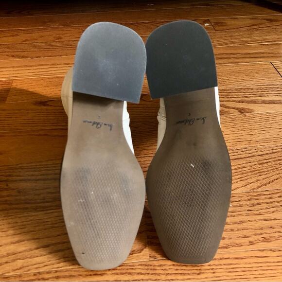 SAM EDELMAN WINNIE Ivory Leather Block Heel Bootie Women’s Size 8 - Picture 8 of 16